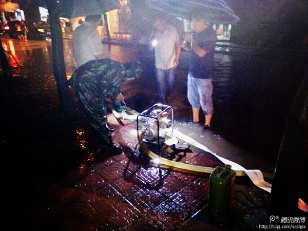 这两天的暴雨过后，眉山好多地方都遭水淹了哦！