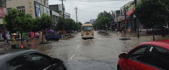 这两天的暴雨过后，眉山好多地方都遭水淹了哦！